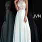 Jovani JVN 67245 Size 6 Burgundy embellished bodice open back prom dress