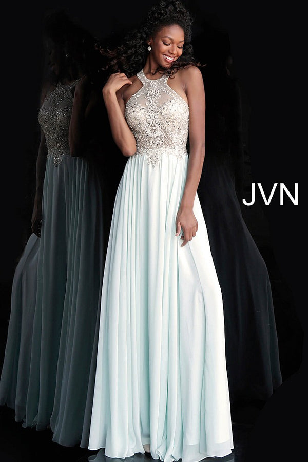Jovani JVN 67245 Size 6 Burgundy embellished bodice open back prom dre ...