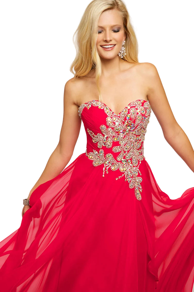 JVN by Jovani JVN92587 fuchsia size 8 in stock embellished bodice a line prom dress Over embellished large Ab Crystal Rhinestones Flowing chiffon A Line Formal evening Pageant Gown

Available Size: 8

Available Color: Fuchsia