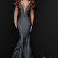 Johnathan-Kayne-2305-charcoal-prom-dress-front-v-neckline-backless-mermaid-train-heat-set-stones
