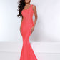 Johnathan-Kayne-2318-Taffy-Pink-prom-dress-front-one-shoulder-embellished-stretch-fitted-evening-gown