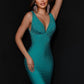 Johnathan Kayne 9213 is an embellished stretch Prom Dress, Pageant Gown & Formal Evening Wear. One of Johnathan Kayne's favorite styles, this elegant 4 way stretch lycra gown has a modern empire bodice and hugs the body all the way to the dramatic train. Adorn in shimmering crystals, this gem of a gown will turn heads.