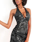 Jovani-04189-black-cocktail-dress-lace-halter-backlessJovani 04189 is a short fitted sequin lace cocktail dress. Featuring a deep V halter neckline and a sheer fitted bodice. This homecoming gown is covered in petite sequin lace. Great Formal evening gown for Prom, Pageants, Homecoming & any formal or semi formal event! Great sexy wedding reception dress in White!  Available Sizes: 00,0,2,4,6,8,10,12,14,16,18,20,22,24  Available Colors: Magenta, Tangerine, White, Black, Neon Pink, Turquoise