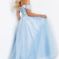 Jovani-JVN-08295-light-blue-prom-dress-back-off-the-shoulder-3D-lace-appliques-corset-sheer-bodice-glitter-ballgown-skirt
