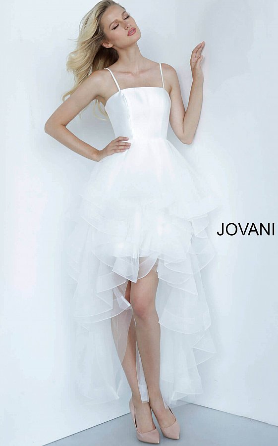 Jovani Kids K66708 Tulle Ruffle High Low Girls Formal Dress Party Gown Short Long Jovani Kids K66708 Tulle Ruffle High Low Girls Formal Dress Party Gown Short Long
