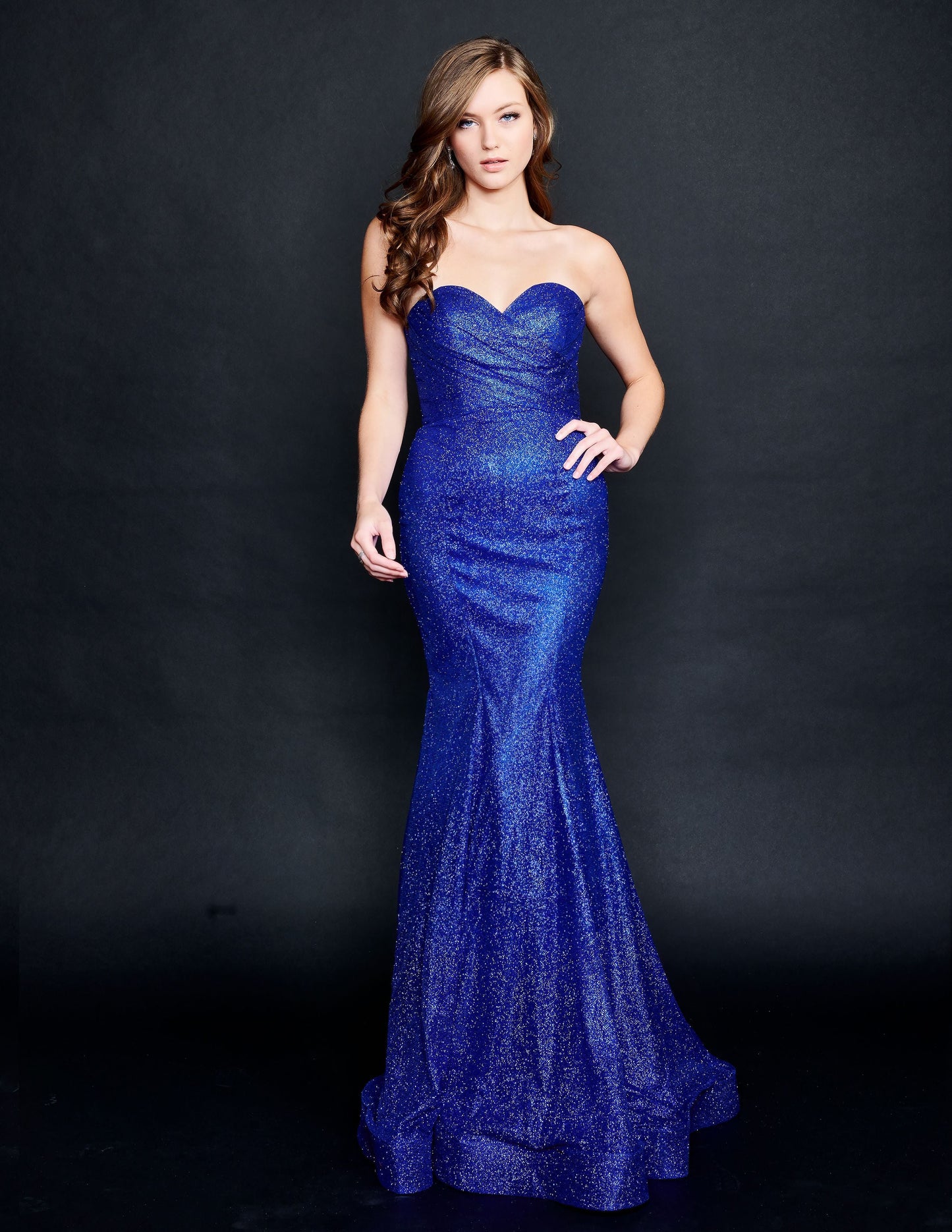 Nina Canacci 9143 Size 4, 12 Long Mermaid Prom Dress Sweetheart Neckline