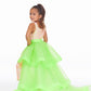 Ashley Lauren 8065 Add a little something extra to your next pageant or special event with an ASHLEYlauren  tiered organza overskirt. The tiers are finished with horsehair.  Colors Neon Green, Hot Pink, Royal, Neon Orange, Black, Fuchsia, Ivory, Red  Sizes 2, 4, 6, 8, 10, 12, 14, 16   Tiered Horsehair Organza Pictured Here with Jumpsuit Style 8048