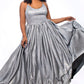 Tease Prom TE2030 scoop neckline a line shimmer prom dress plus sized ball gown. 