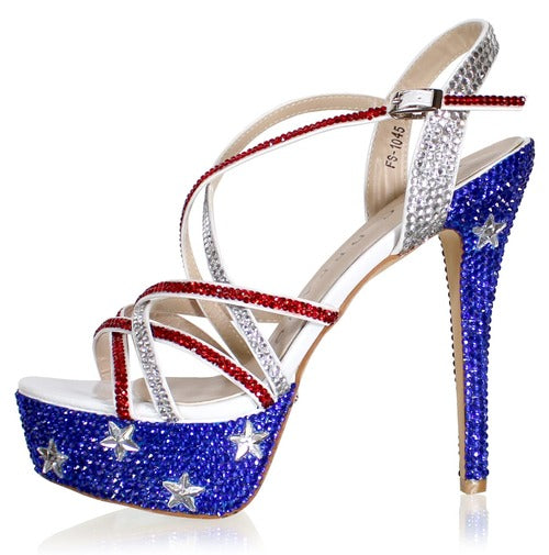 Ann Taylor High Heels Size 9.5 M Blue Beaded Sparkle Open Toe Shoes | eBay