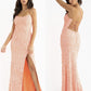 PRIMAVERA-COUTURE-3290-NEON-CORAL-PROM-DRESS-FRONT-LONG-SCOOP-NECKLINE-LACE-UP-CORSET-BACK-TIE-SIDE-SLIT-SWEEPING-TRAIN