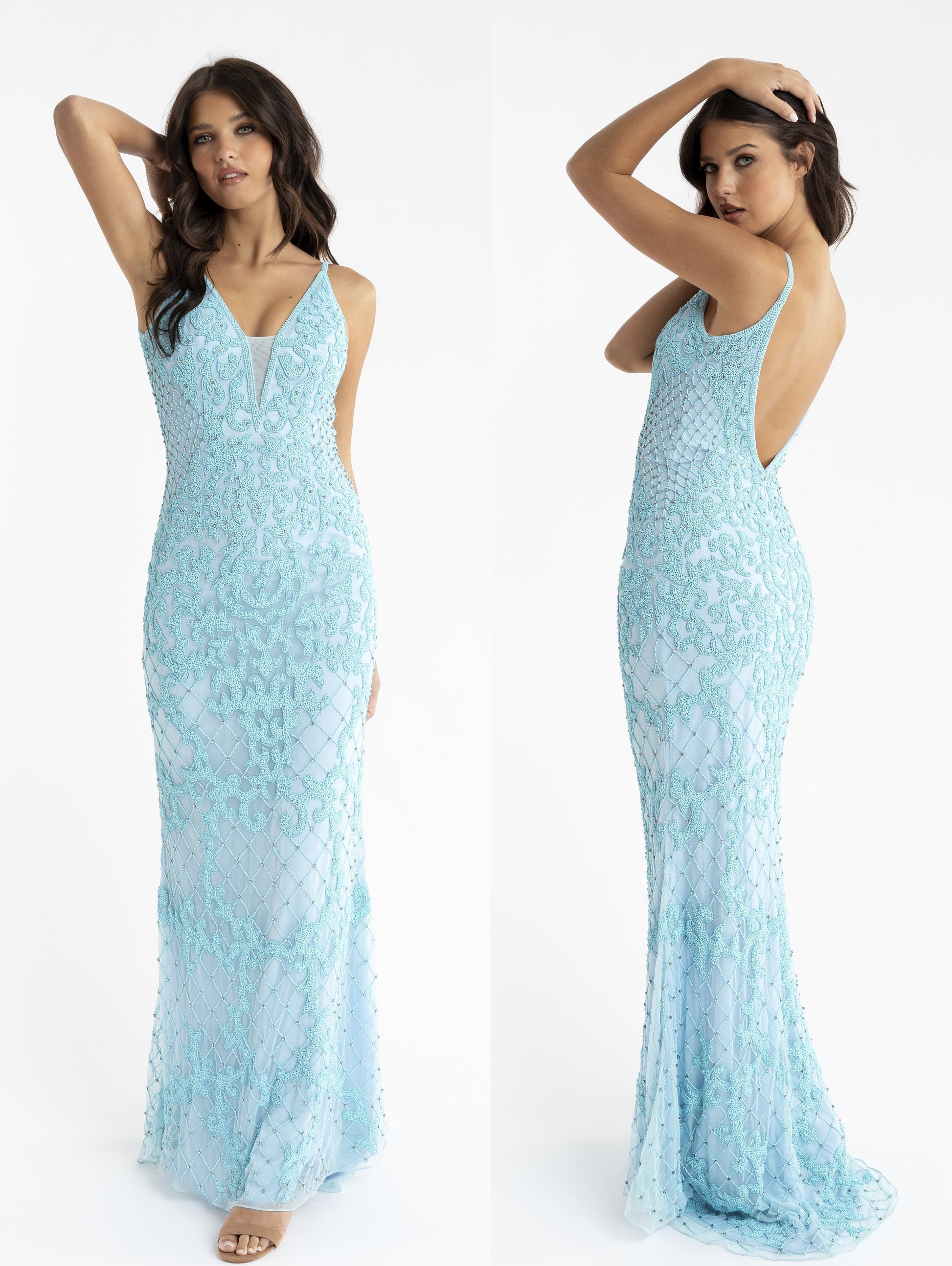 PRIMAVERA-COUTURE-3433-TURQUOISE-PROM-DRESS-FRONT-LONG-BEADED-V-NECKLINE-BACKLESS