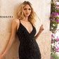    Primavera-Couture-3138-Black-Homecoming-Dress-front-beaded-fitted-v-neckline-backless