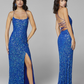 Primavera-Couture-3290-Blue-Prom-Dress-front-back-sequins-scoop-neckline-lace-up-tie-back-slit