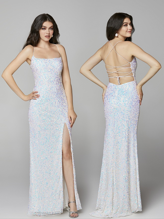 Primavera-Couture-3290-Ivory-Prom-Dress-front-back-sequins-scoop-neckline-lace-up-tie-back-slit.
