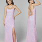Primavera-Couture-3290-Pink-Prom-Dress-front-back-sequins-scoop-neckline-lace-up-tie-back-slit