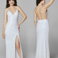 Primavera-Couture-3291-Ivory-Prom-Dress-Front-Back-Exclusive-Sequins-V-Neckline-Backless-Slit