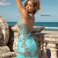 Primavera-Couture-3301-Turquoise-Cocktail-Dress-back-v-neckline-sequins-floral-details-tie-back-short-homecoming-dress