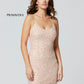Primavera-Couture-3351-BLUSH-Cocktail-Front-close-up-Dress-Sequin-fitted-short-homecoming-scoop-neckline-lace-up-back-backless