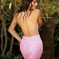 Primavera-Couture-3351-Pink-Cocktail-Dress-Back-Sequin-fitted-short-homecoming-scoop-neckline-lace-up-back-backless