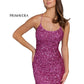 Primavera-Couture-3351-fuchsia-Cocktail-Dress-Sequin-fitted-short-homecoming-scoop-neckline-lace-up-back-backless-front