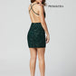Primavera-Couture-3352-Forest-Green-Cocktail-Dress-back-v-neckline-sequins-short-backless