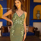 Primavera-Couture-3516-Sage-Green-Cocktail-Dress-v-neckline-sequins-backless-straps