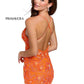 Primavera-Couture-3519-Orange-cocktail-dress-sequins