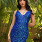 Primavera-Couture-3572-Blue-Cocktail-Dress-front-v-neckline-sheer-sequins-short-homecoming-dress