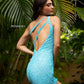 Primavera-Couture-3573-TURQUOISE-Cocktail-Dress-back-2-one-shoulder-open-back-sequins-cocktail-homecoming-dress