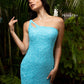 Primavera-Couture-3573-TURQUOISE-Cocktail-Dress-front-one-shoulder-open-back-sequins-cocktail-homecoming-dress