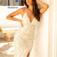 Primavera-Couture-3721-IVORY-prom-dress-front-close-up-long-beaded-v-neckline-slit-crisscross-back