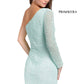 Primavera-Couture-3849-Mint-green-Homecoming-Dress-back-one-long-sleeve-one-shoulder-fitted-sequins-cocktail-dresses
