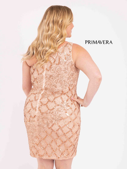    Primavera-Couture-3885-Blush-Curvy-Plus-Sized-Cocktail-Dress-one-shoulder-sequins-fitted-homecoming-dress-1