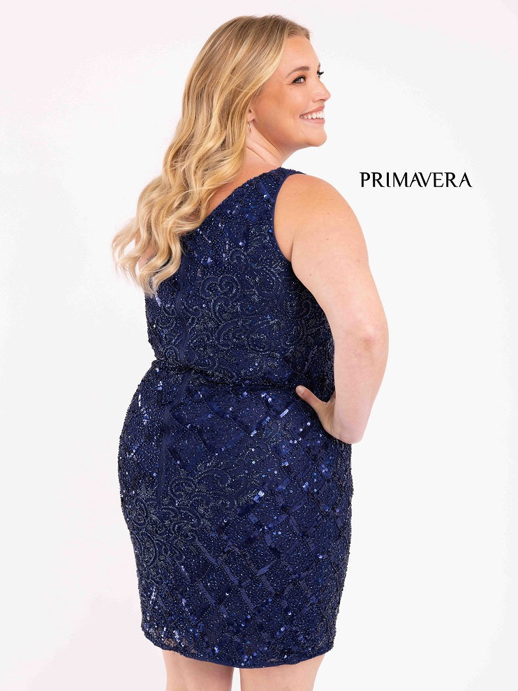 Primavera-Couture-3885-Midnight-Curvy-Plus-Sized-Cocktail-Dress-one-shoulder-sequins-fitted-homecoming-dress-1