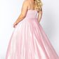 Tease Prom 2014 Wild Honey size 14 a line prom dress plus sized satin