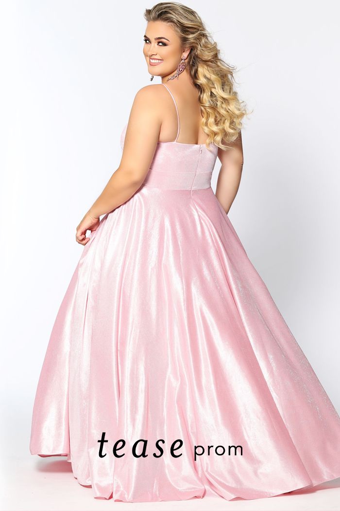 Tease Prom 2014 Wild Honey size 14 a line prom dress plus sized satin