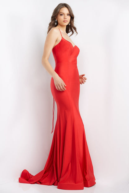 Jovani JVN07643 Red Prom Dress size 10 Sweetheart Neckline Corset Back JVN 07643
