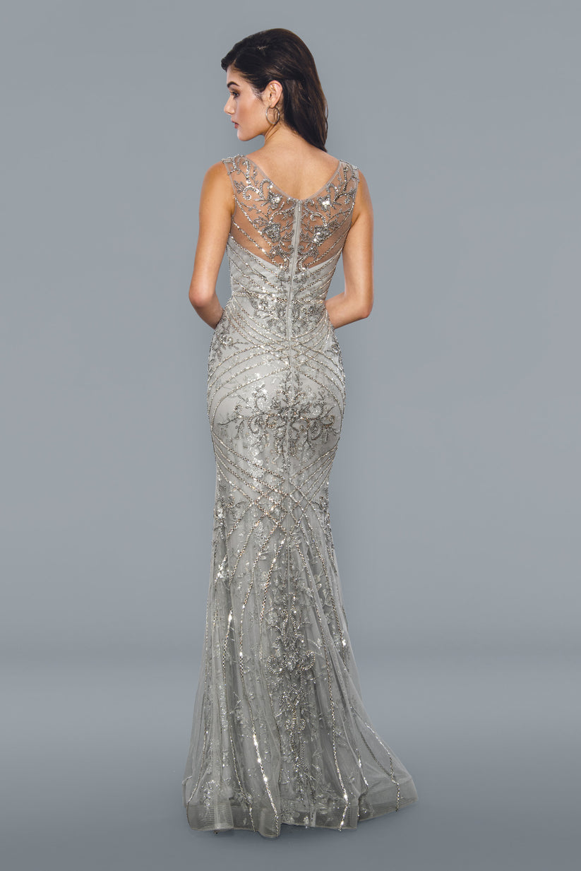 Stella Couture 21048 Long Shimmer Beaded Mother Of Evening Dress Forma ...