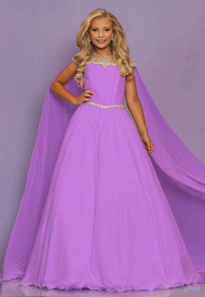 Sugar-Kayne-C136-Lilac-girls-pageant-dress-ballgown-with-embellished-cape