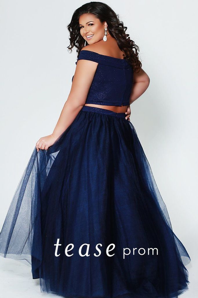 Tease Prom By Sydney's Closet TE1909 Indigo Size 24 Prom Dress Pageant Gown