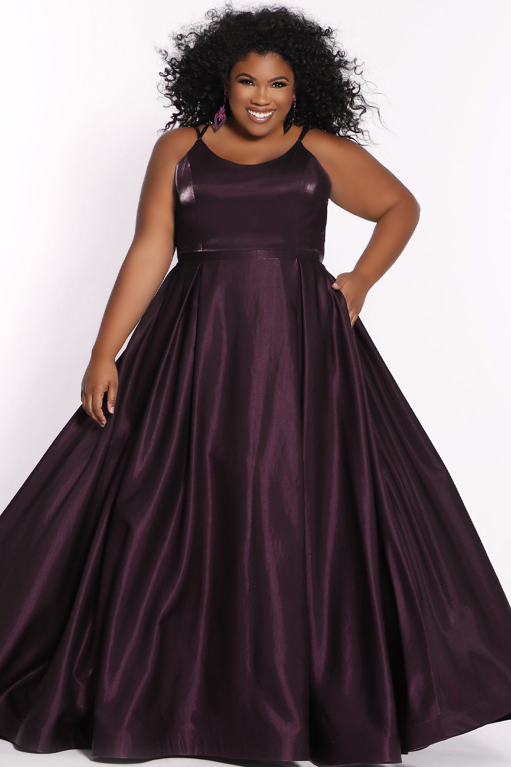 Tease Prom TE2226 Size 18 Sydneys Closet Plus size prom dress Modest A Line Formal Dress