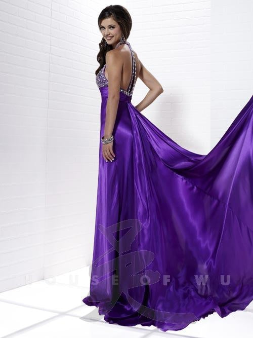 Tiffany Exclusive 46833 Amethyst size 14 Prom Dress Pageant Gown Long Satin