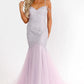Vienna Prom 82033 Cold Shoulder Double Straps Prom Dress