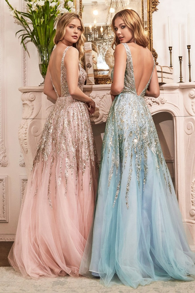 Buy Fancy Evening Dresses Long Elegant O-Neck Sleeveless Backless Shiny  Glitter Women Formal Gowns (Color : As Shown, Size : 18 Plus) Online at  desertcartINDIA