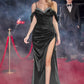 Ladivine CD875 Size 8, 12 Lavender Long Fitted Satin Maxi Slit Prom Dress off the Shoulder Corset Formal Gown