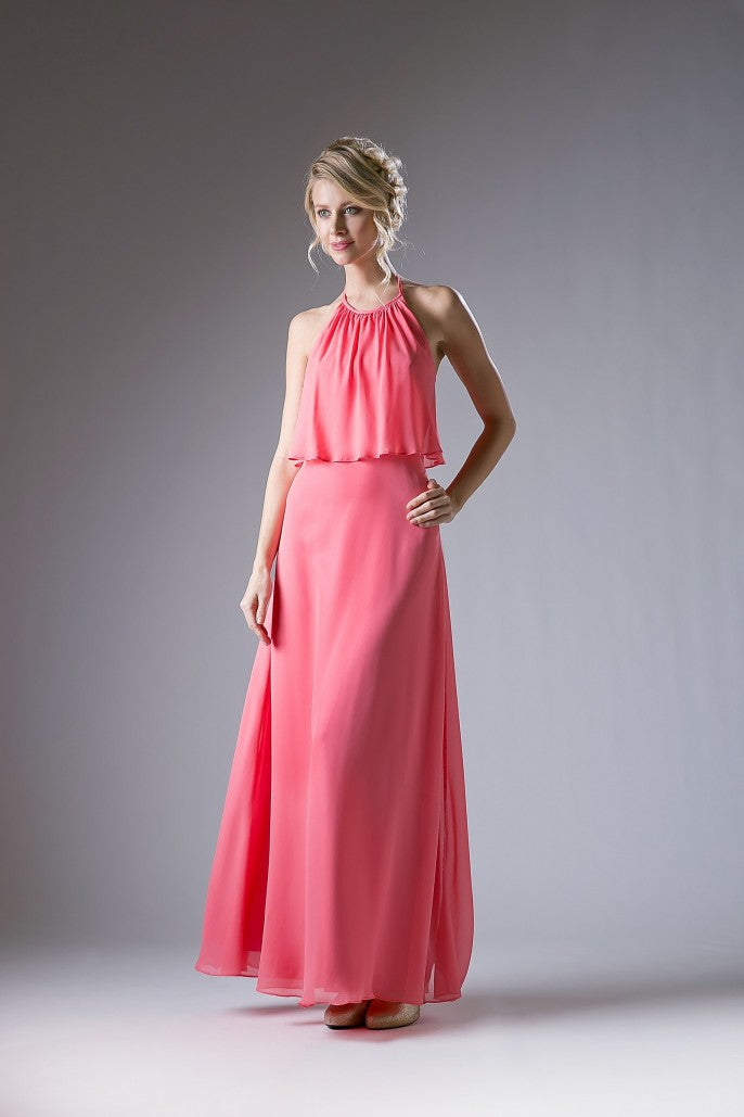 CD 130 Size 8 Mint Green Long Chiffon Halter Formal Dress Draped Bodice Bridesmaid Gown CD 130 Size 8 Mint Green Long Chiffon Halter Formal Dress Draped Bodice Bridesmaid Gown