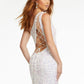 Ashley Lauren 11144 Sequin One Shoulder Prom Dress with Lace up Back Slit Tassels