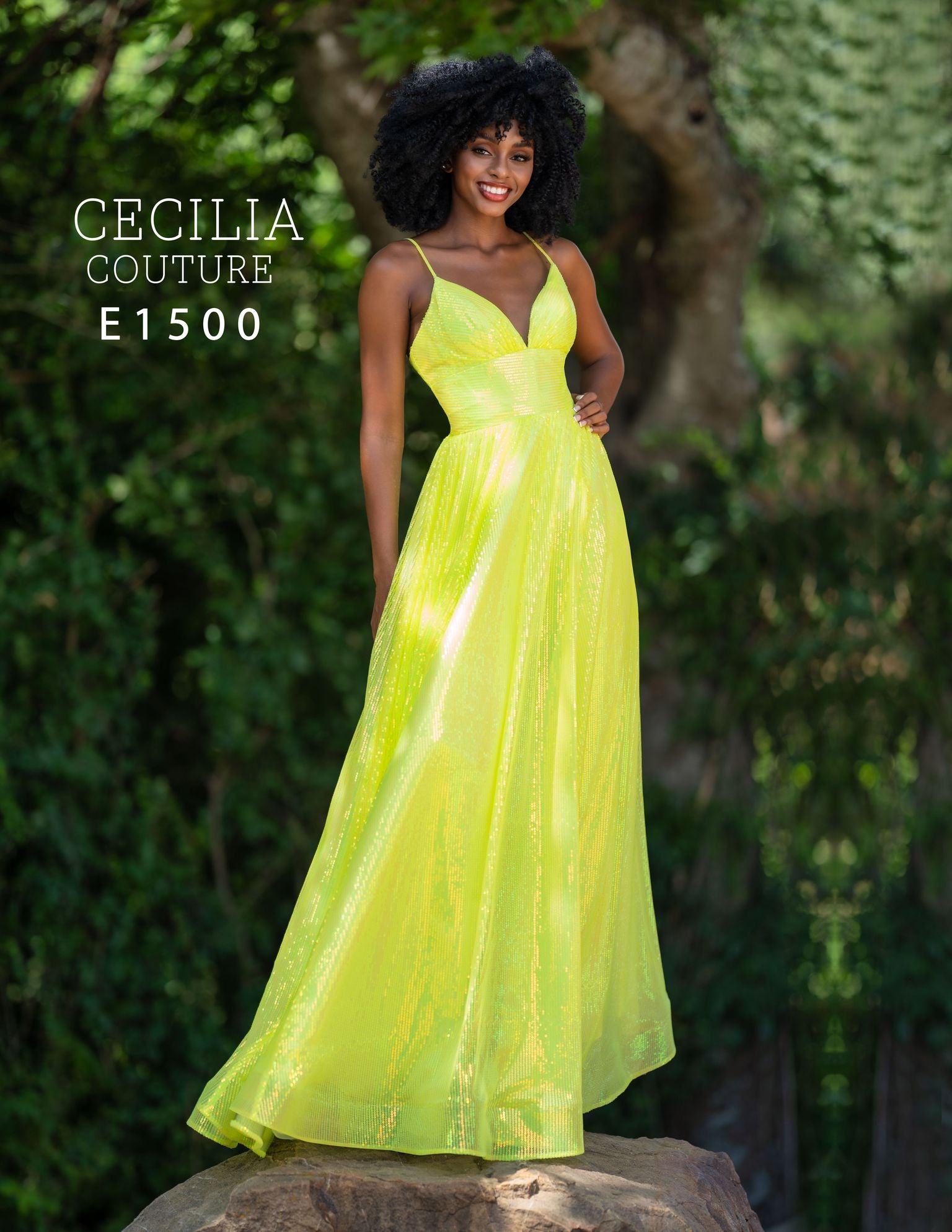 Cecilia Couture 1500 Lemon Lime Prom Dress A Line V Neckline Ballgown  Available Size: 0  Available Color: Lemon Lime