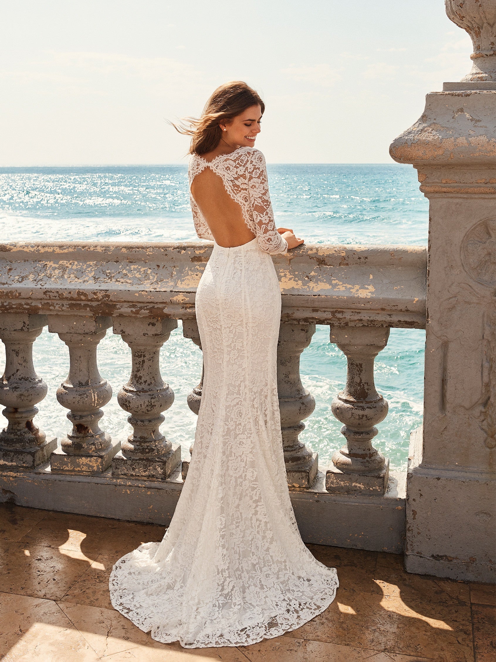 White One JIANNA Size 10 Wedding Dress Lace Mermaid Bridal White One JIANNA Size 10 Wedding Dress Lace Mermaid Bridal