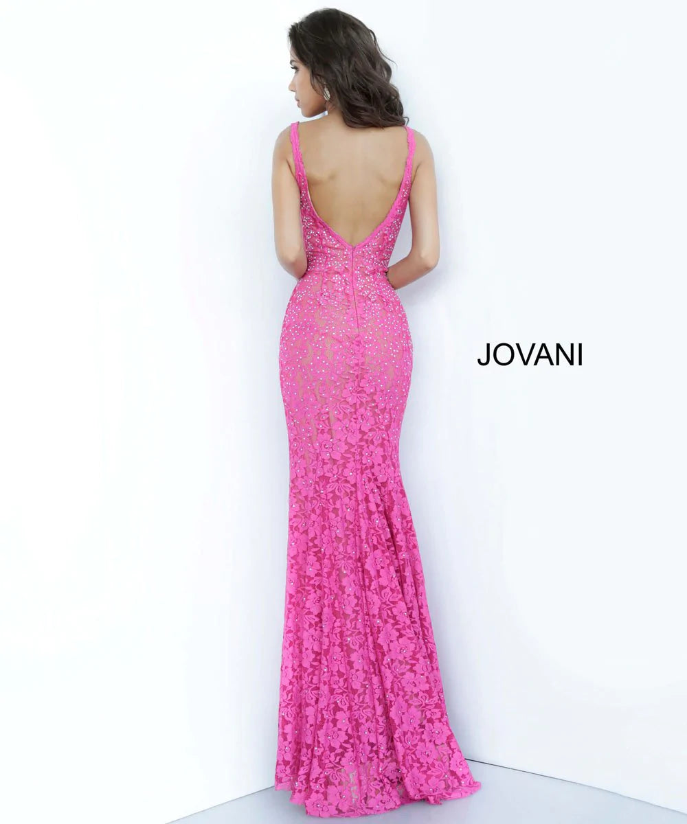 Jovani 48994 embellished stretch lace prom dress Pageant Gown Evening Dress Long